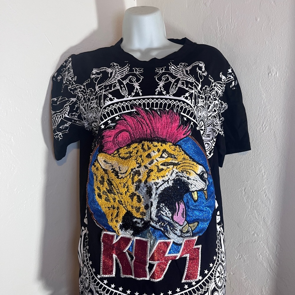 Nevada Love Kiss Band T-Shirt Medium Black